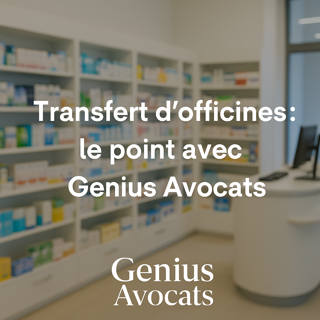 Transfert d’officine de pharmacie : règles, jurisprudence et recours