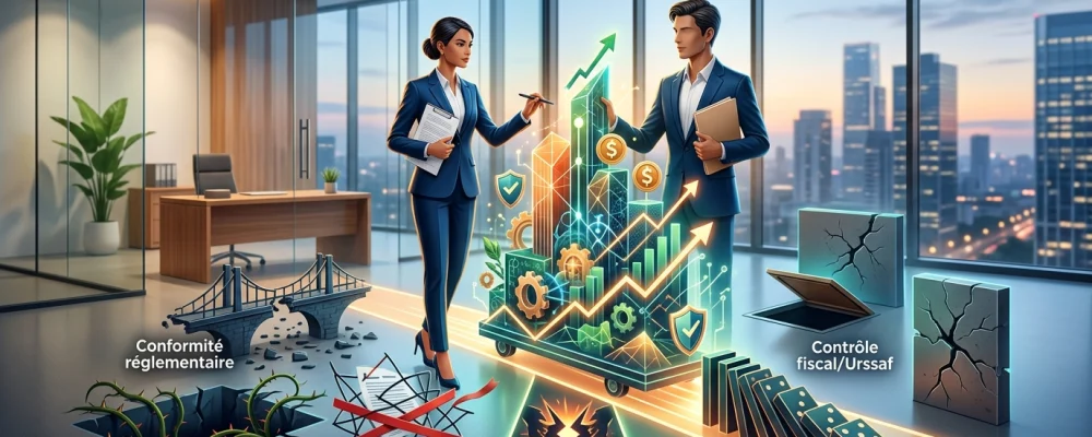 Illustration de Les 7 risques juridiques qu'un avocat spécialisé droit des sociétés vous évite pour avocat spécialisé droi...