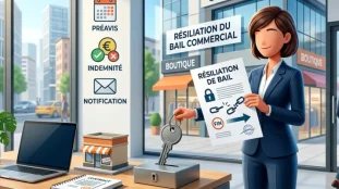 résiliation bail commercial